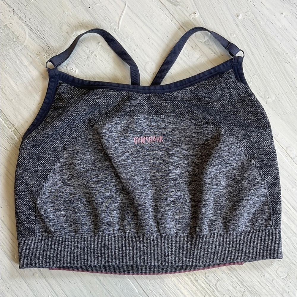 💚5 for $25 Gymshark 🦈 Women's Gray Sports Bra Size Small
